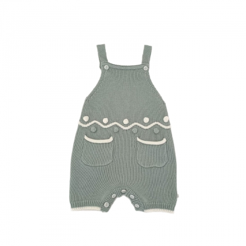 2026 Autumn Infant Baby Kids Unisex Sleeveless Knitted Overalls Wholesale