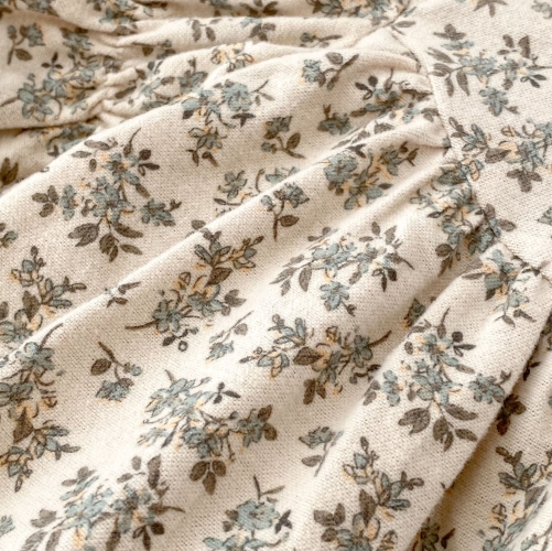 Spring and Autumn Infant Baby Girls Vintage Flowers Pattern Long Sleeves One Piece Onesies Wholesale