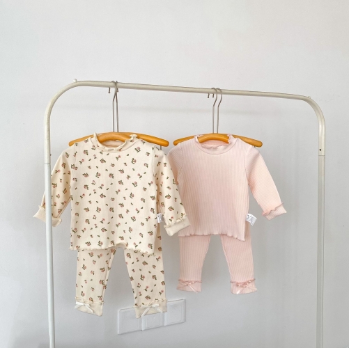 Autumn Infant Baby Kids Girls Long Sleeves Comfortable Top and Pants Clothing Sets Wholesale Autumn Infant Baby Kids Girls Long Sleeves Comfortable Top and Pants Clothing Sets Wholesale