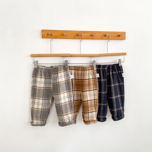 2026 Autumn Infant Baby Kids Unisex Plaid Pants Wholesale 2026 Autumn Infant Baby Kids Unisex Plaid Pants Wholesale