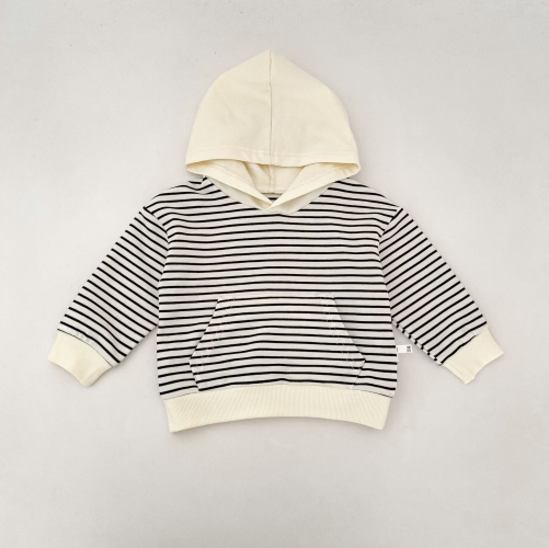 New Arrival Spring and Autumn Baby Kids Unisex Long Sleeves Striped Pattern Hoodies Wholesale New Arrival Spring and Autumn Baby Kids Unisex Long Sleeves Striped Pattern Hoodies Wholesale