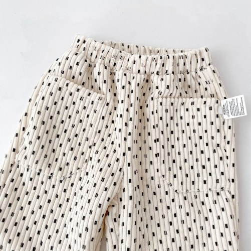 2026 Autumn Infant Baby Kids Comfortable Corduroy Pants Wholesale