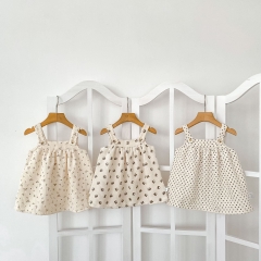 2026 Autumn Infant Baby Kids Girls Comfortable Sleeveless Corduroy Dress Wholesale