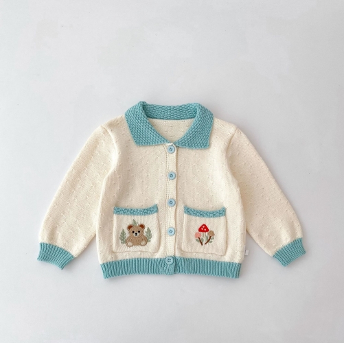 New Arrival Winter and Autumn Infant Baby Kids Long Sleeves Knitted Cartoon Pattern Cardigan Wholesale New Arrival Winter and Autumn Infant Baby Kids Long Sleeves Knitted Cartoon Pattern Cardigan Wholesale