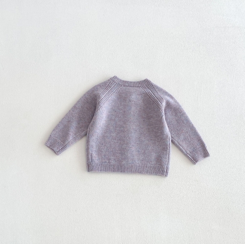 New Arrival Winter and Autumn Infant Baby Kids Girls Solid Color Long Sleeves Knitted Cardigan Wholesale